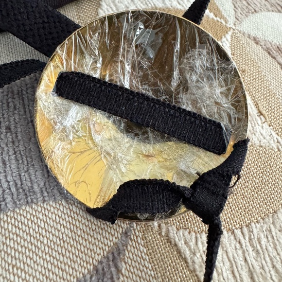 Pretty Little Thing Snake Print String Tie Mesh Triangle Bikini Top Size 6 - Picture 9 of 11